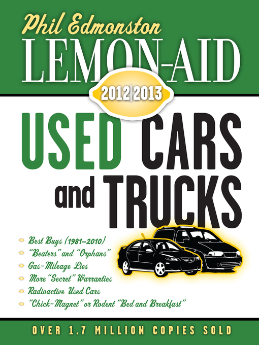 Title details for Lemon-Aid Used Cars and Trucks 2012-2013 by Phil Edmonston - Available